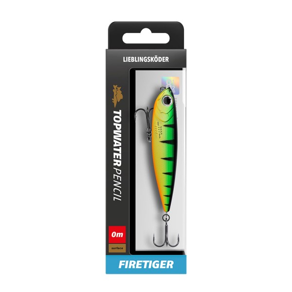 Lieblingsköder Topwater Pencil 8,5cm 16 Farben