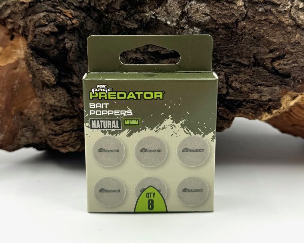 Fox Rage Predator Bait Poppers Auftriebskörper Deadbait Rot & Natural