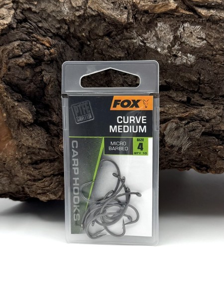 Fox Curve Medium PTFE Karpfenhaken Micro Barbed Gr. 2 4 6
