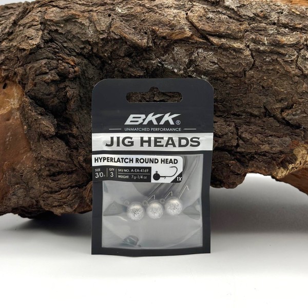 BKK Hyperlatch Round Head 3/0 Jighaken 5g - 25g mit Baitholder