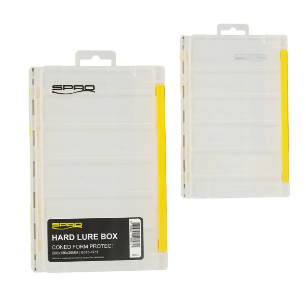 Spro Double Boxes Hard Lure Tackle Box 20x13x3,5cm Transparent