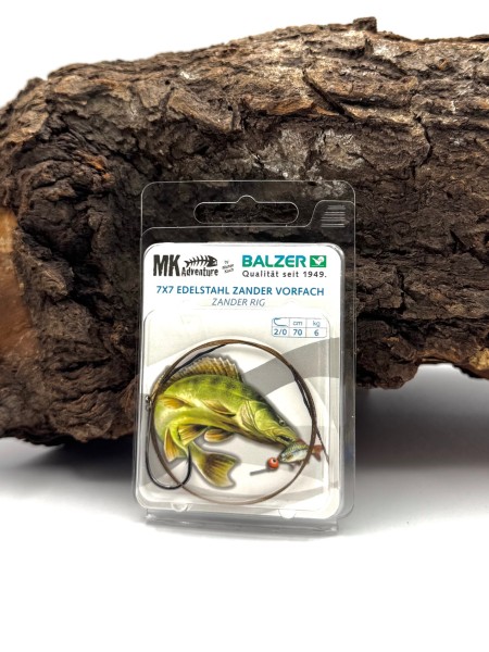 Balzer MK Adventure Zander System 7x7 Stahl 6kg 70cm 2/0 4/0 Matze Koch