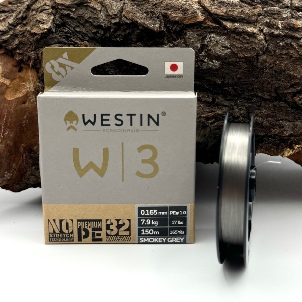 Westin W3 8-Braid Smokey Grey 150m geflochtene Schnur