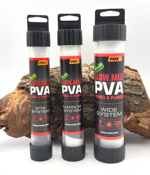 Fox Edges PVA Slow System 14mm 25mm 35mm Sommer tiefes Wasser