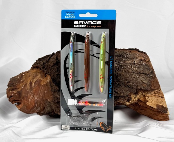 Savage Gear LT Sandeel Signature Kit 15g 11cm Limited Edition Mads Grosell, Max Bartholín, Søren Raj