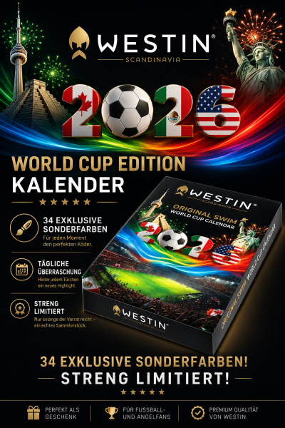 Westin 2026 Original Swim World Cup Kalender 51x33x6cm 34 Sonderfarben