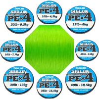 Sunline Siglon PE X 4 Hellgrün je 10m 10lb 12lb 16lb 20lb 25lb 30lb 35lb 40lb