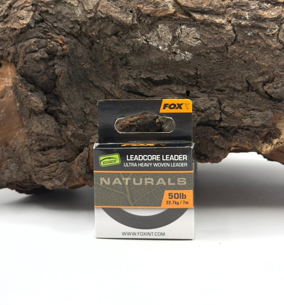 Fox EDGE Naturals Leadcore Leader Woven 50lb 7m SALE