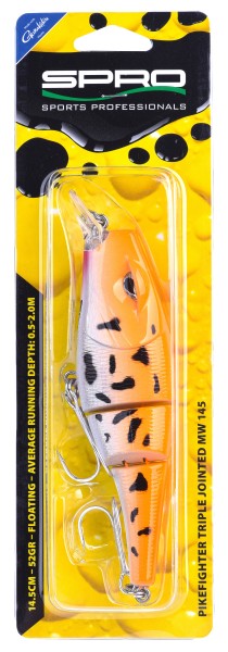 Spro Pikefighter Triple Jointed MW 145 UV 14,5cm 52g Floating 6 Farben SALE