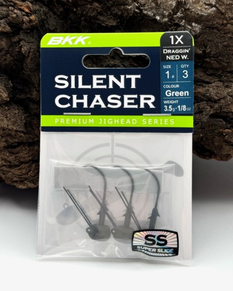 BKK Silent Chaser Draggin' Ned Weedless Green