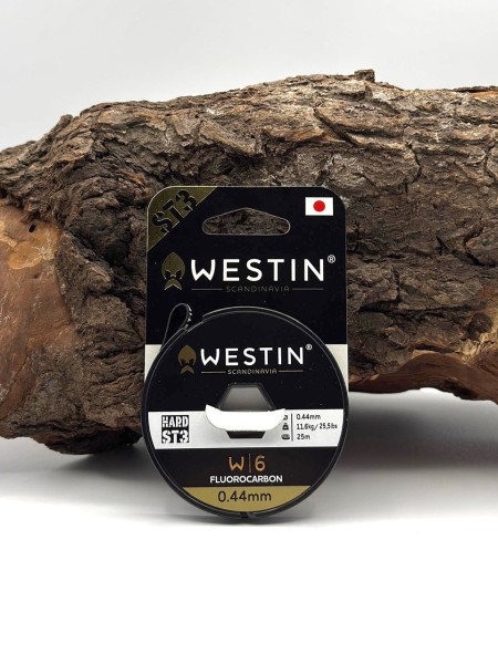 Westin W6 ST3 Fluorocarbon 0.44mm 11.6kg/25.5lbs 25m Clear Vorfachmaterial