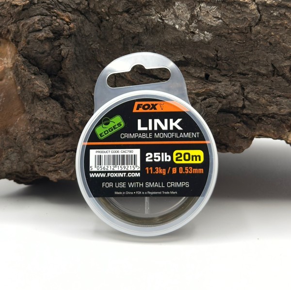 Fox Edges Link Trans Khaki Mono 25lb / 0,53mm 20m