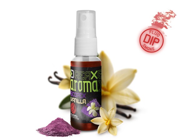 Delphin REAXE AromaX Fluo Dip Spray 30ml 8 Sorten Köderspray