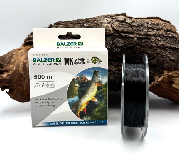 Balzer MK Adventure Deadbait Monofile Schnur 3 Größen UV Beschichtung Matze Koch