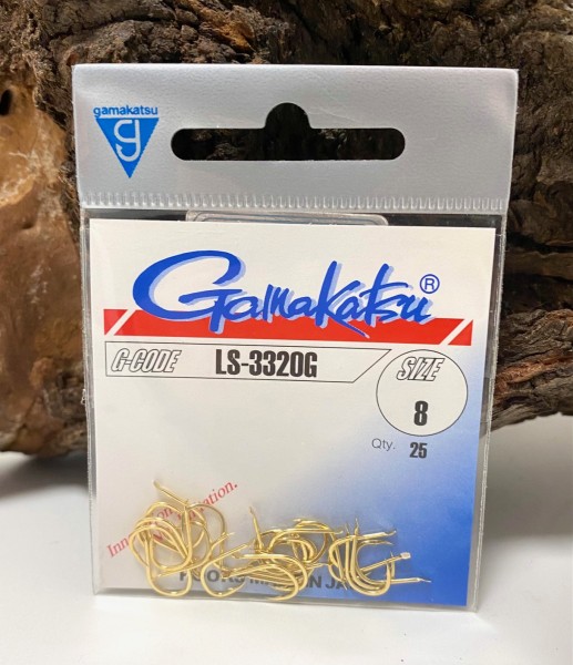 Gamakatsu LS-3320G Hooks Gold 2 4 6 8 10 12 Plättchenhaken