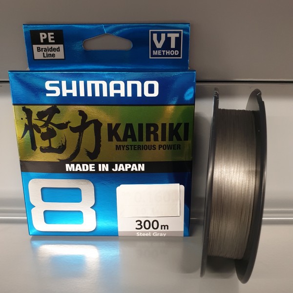 Shimano Kairiki VT NEW 8 300m Steel Gray Grau