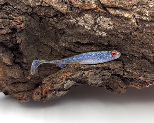 Fox Rage Naturals Slick Shad 7cm 2g Silver Halo Electric Flash Glitter Perch