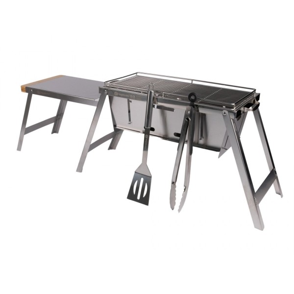 RidgeMonkey Grilla BBQ Firepit Edition portable stainless steel barbecue tragbarer Edelstahlgrill