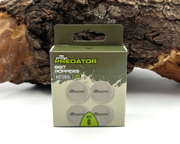 Fox Rage Predator Bait Poppers Auftriebskörper Deadbait Rot & Natural