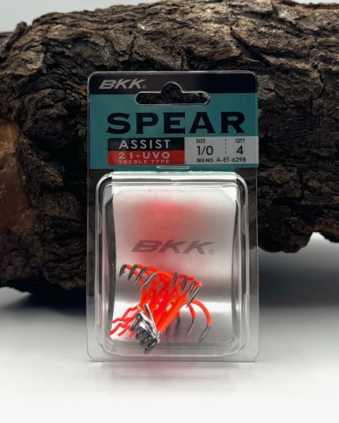 BKK Assist Spear-21 SS / UVO Treble Hook mit Baitholder