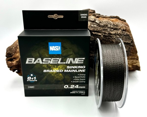 Nash Baseline Sinking Braid Camo 1200m