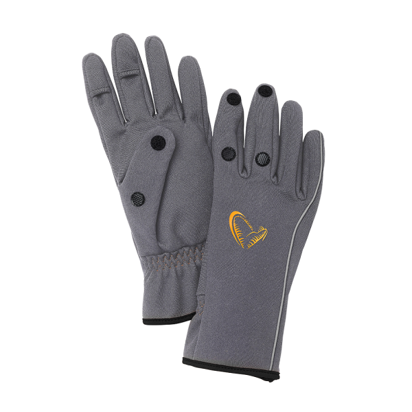 Savage Gear Softshell Glove Grey Handschuhe Größe M L XL