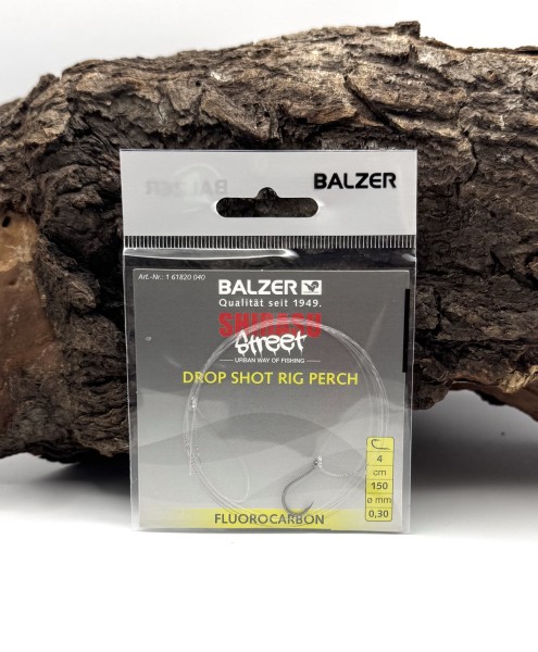 Balzer Shirasu Street Drop Shot Rig Perch 150cm Fluorocarbon Ø 0,30mm 0,35mm