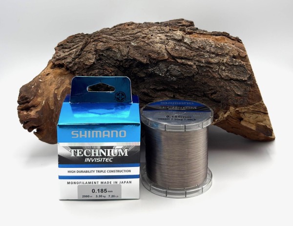 Shimano Technium Invisitec A Mono 0,185mm 3,30kg 7.20Lb 2990m Grey