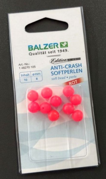 Balzer Anti Crash Softperlen Rot 8mm