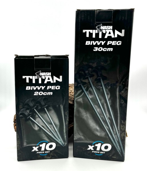 Nash Titan Bivvy Peg 20cm & 30cm Heringe