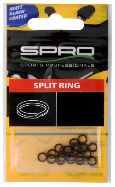 Spro Matt Black SPLIT RING #4.5