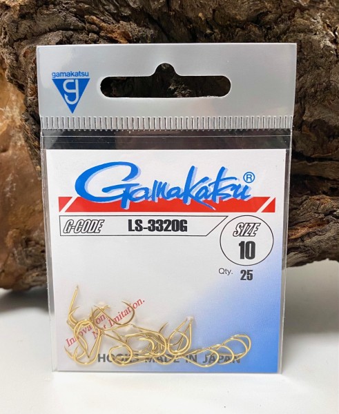 Gamakatsu LS-3320G Hooks Gold 2 4 6 8 10 12 Plättchenhaken