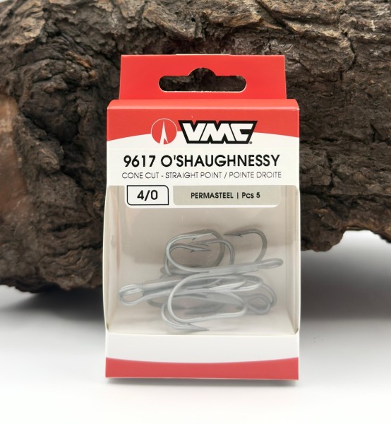 VMC 9617 O'Shaughnessy Cone Cut Treble Hook Meeresdrilling Gr. 1/0 - 8/0 5er-Pack