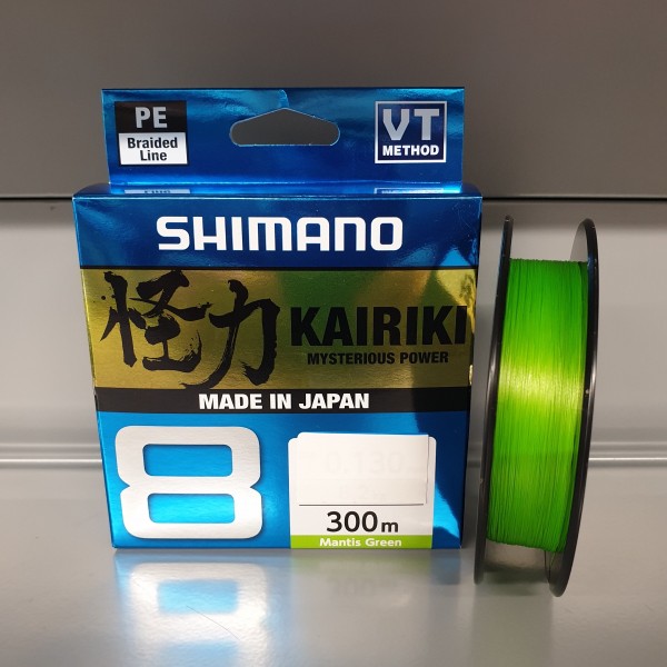 Shimano Kairiki VT NEW 8 300m Mantis Green Grün