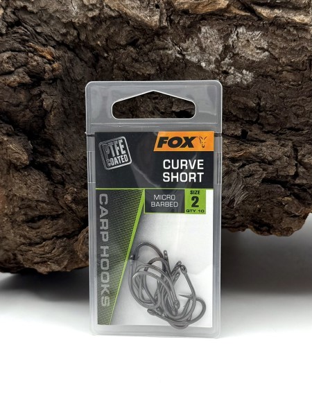 Fox Curve Short PTFE Karpfenhaken Micro Barbed Größe 2 4 6