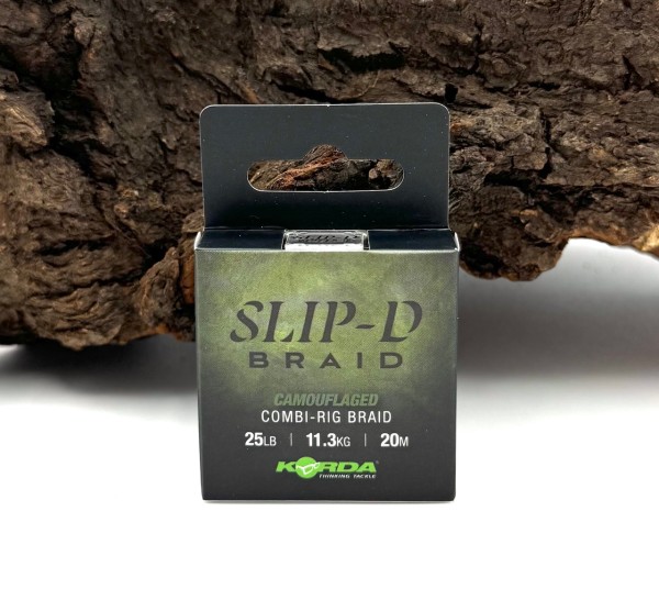 Korda Slip-D Combi Rig Braid 25lb 20m Camo