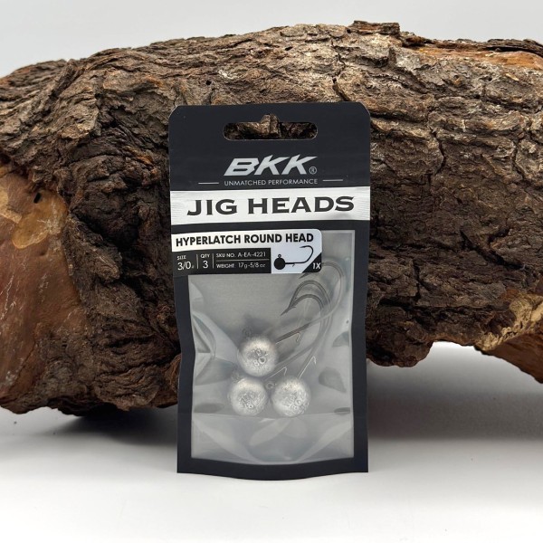 BKK Hyperlatch Round Head 3/0 Jighaken 5g - 25g mit Baitholder
