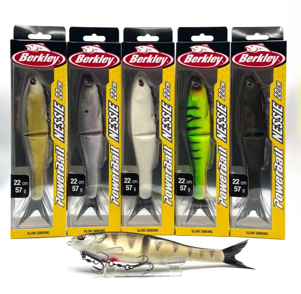 Berkley Powerbait Nessie 12cm 11g 17cm 28g 22cm 57g 6 Farben Soft Bait Swimbait