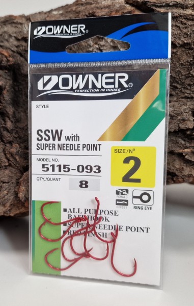 Owner 5115 Needle Point rot Gr. 1 2 4 6 8 1/0 3/0 5/0 7/0 ABVERKAUF