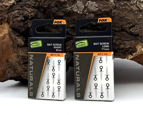 Fox Edges Naturals Bait Screws 9mm & 11mm