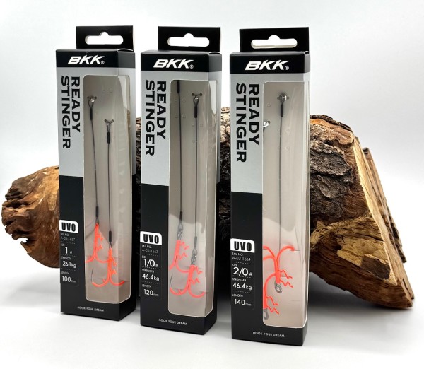 BKK Assist Spear Stinger HD 7x7 Wire Pike UVO #1 #1/0 #2/0 2 Stück