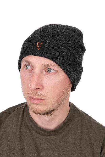 Fox Collection Beanie Universalgröße Black Orange
