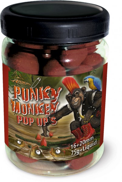 Radical Punky Monkey Pop Up's 16 & 20mm 75g + Liquid