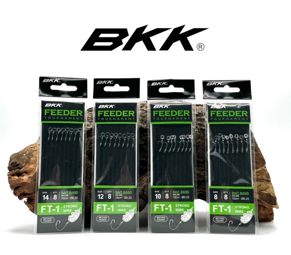 BKK Feeder Tournament FT-1 Bait Band Nylon gebundene Feederhaken