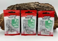 VMC Bullet Jig Haken #2 2g 4g 6g VMC Bullet Jig Haken #2 2g 4g 6g