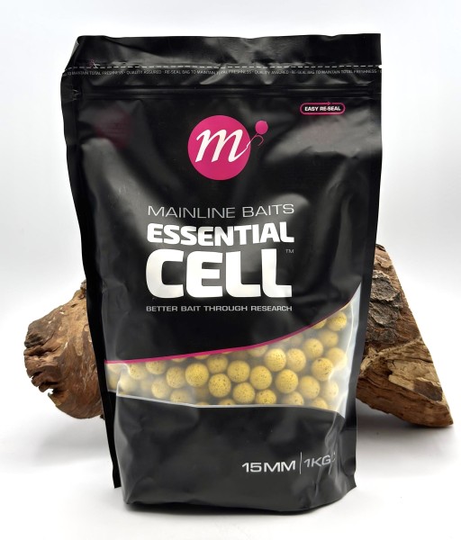 Mainline Shelf Life Boilies Essential Cell 15mm - 1kg
