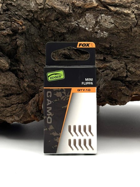 Fox Edges Mini Flippa Camo Naturals Line Aligner für Karpfen-Rigs 10 Stück