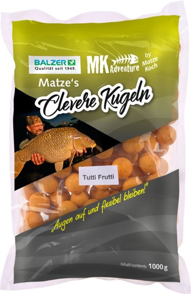 Balzer MK Boilies Matze´s Clevere Kugel 16/20mm 6 Sorten Mix 1kg