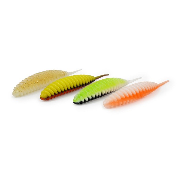 Spro Trout Master Worm 65 65mm Garlic Aroma UV viele Farben