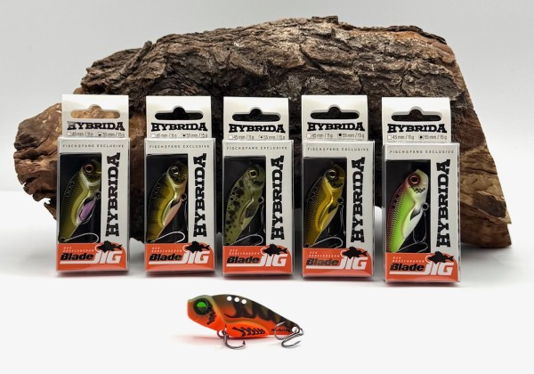 Hybrida Barschbaron BladeJig 55 15g Vibrationsköder 55mm BKK Haken